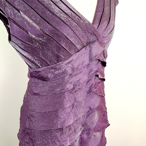 Adian Mattox Purple Cocktail Dress - Picture 8 of 15